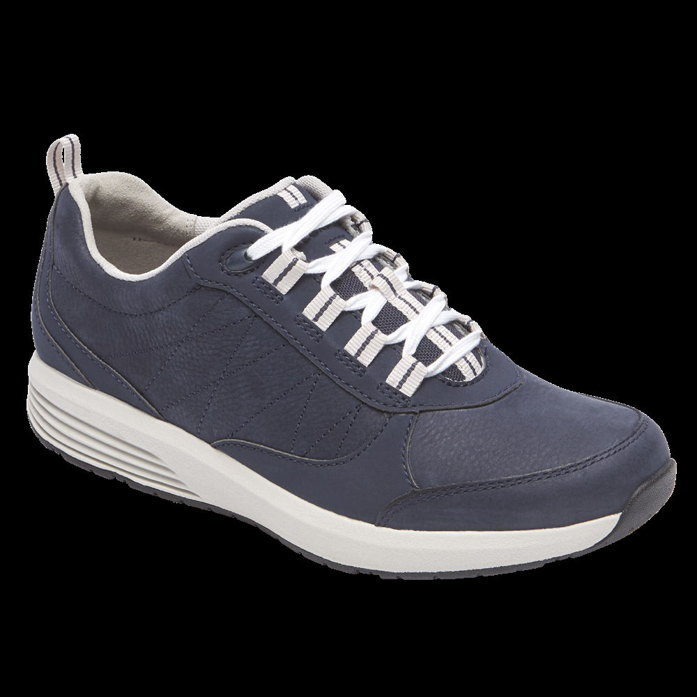 Rockport Womens Sneakers Navy - Trustride - UK 257-RKQEJY